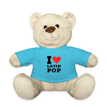 Ich liebe Latin Pop - Teddy - Atollblau - Vorne