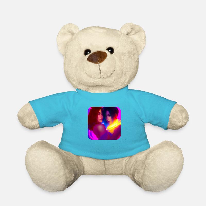 In Love - Teddy Bear - atoll blue