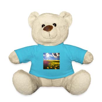 Sommer Blauer Himmel Gelbe Blumen - Teddy - Atollblau - Vorne
