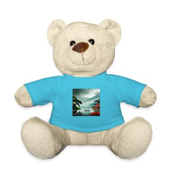 Esthétique japon nature - Nounours - bleu outremer - Devant