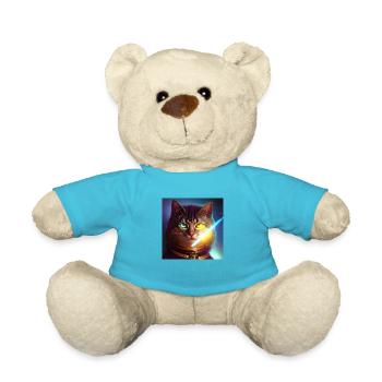 The Universe Cat - Teddy Bear - atoll blue - Front