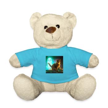 The Universe Cat - Teddy Bear - atoll blue - Front