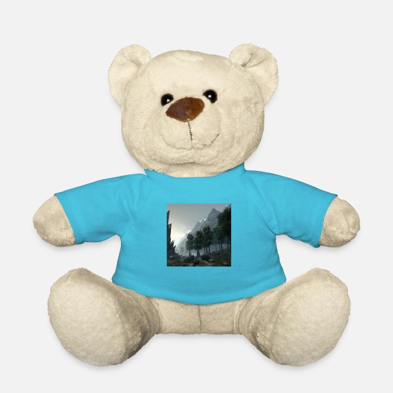 Schöne Landschaft im Nebel - Teddy - Atollblau