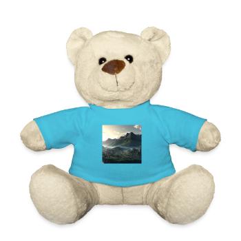 Wunderschöne Berglandschaft im Nebel - Teddy - Atollblau - Vorne