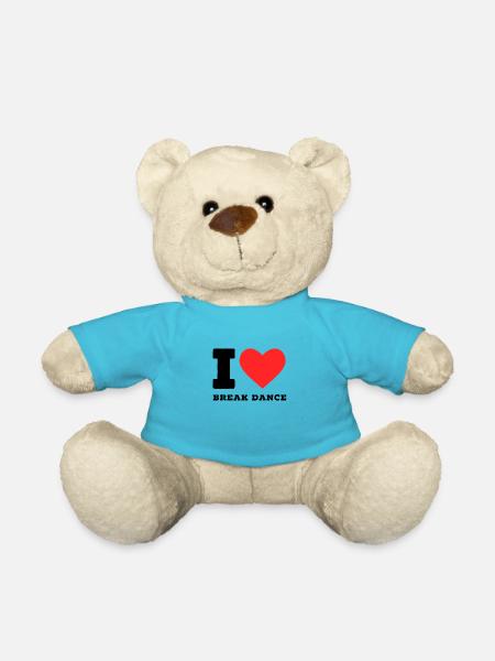 I love break dance - Teddy Bear - atoll blue
