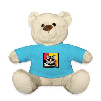 Coole Katze 4 - Teddy - Atollblau - Vorne