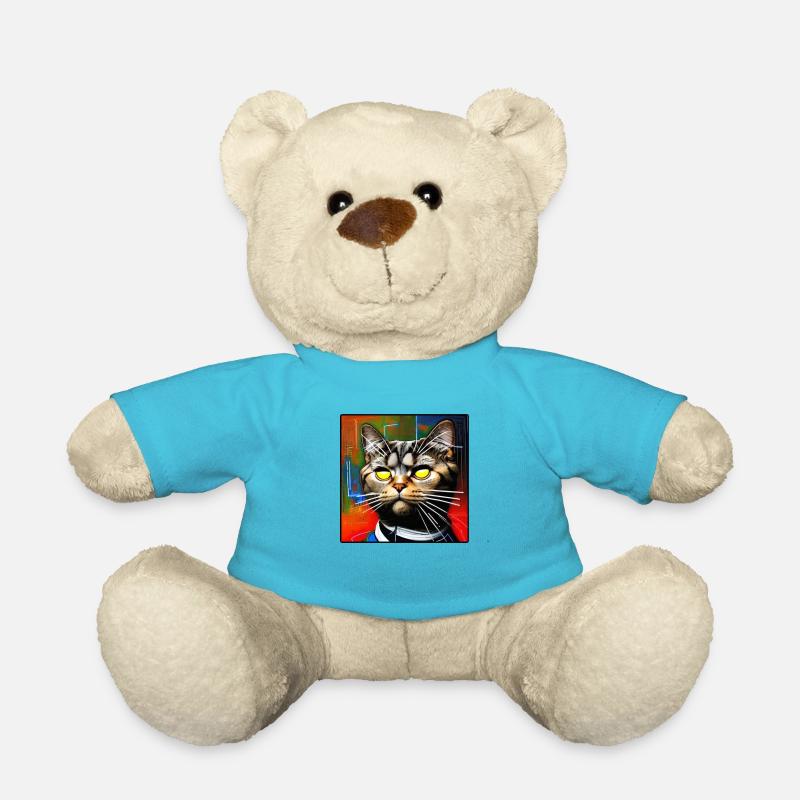 Coole Katze 5 - Teddy - Atollblau