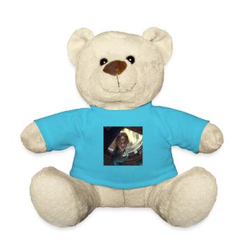 i can see you by daniel costa 2 - Teddy Bear - atoll blue - Front