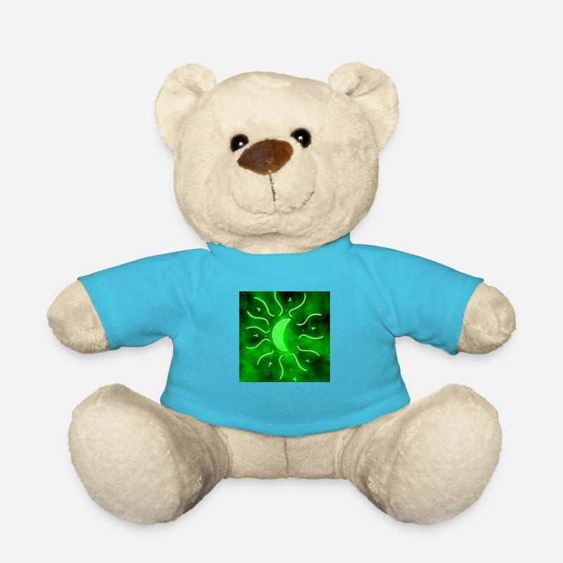 LUNE DE MANDALA VERTE - Nounours - bleu outremer