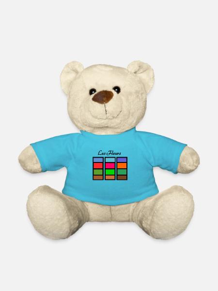 Les Fleurs - Teddy Bear - atoll blue
