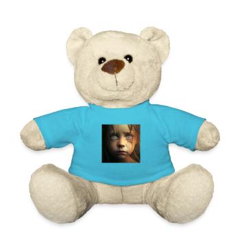 Trauriges Kind - Teddy - Atollblau - Vorne