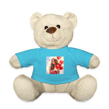 Woman in Love - Teddy Bear - atoll blue - Front