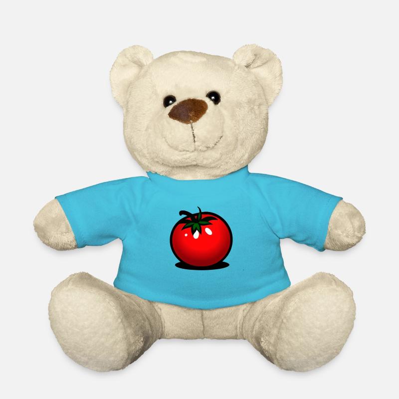 Tomaten Comic Tomate süß Cartoon 8 - Teddy - Atollblau