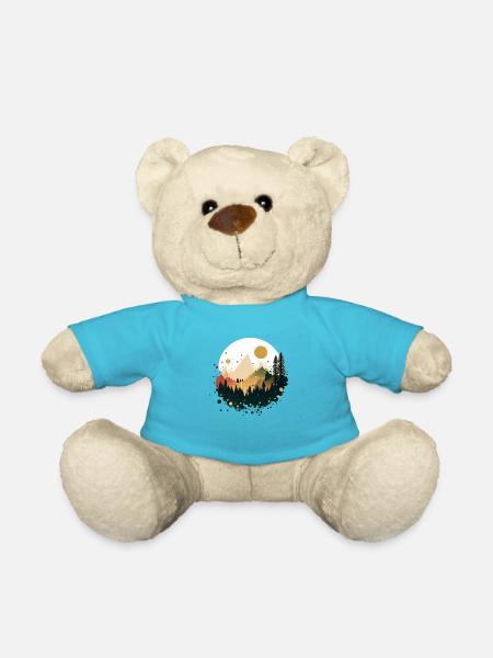 montagne, mer, soleil, nature, randonnée, plage, forêt - Nounours - bleu outremer
