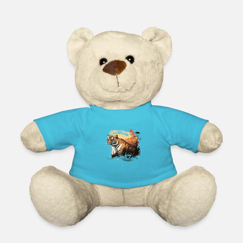 Der Tiger - Teddy - Atollblau