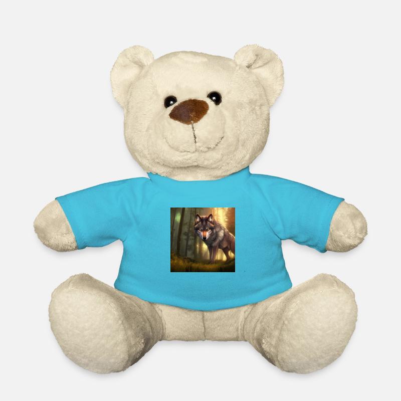 Loup - Nounours - bleu outremer