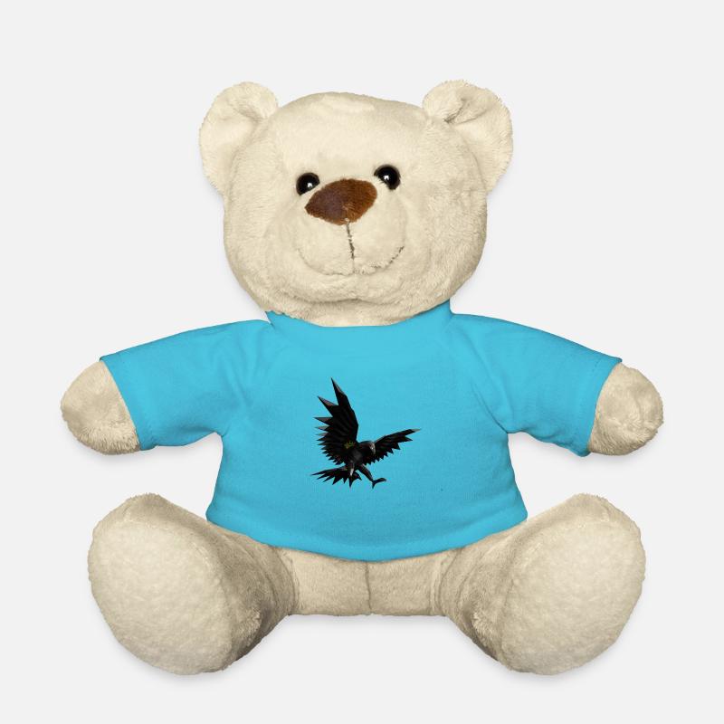 Geometric eagle - Teddy Bear - atoll blue
