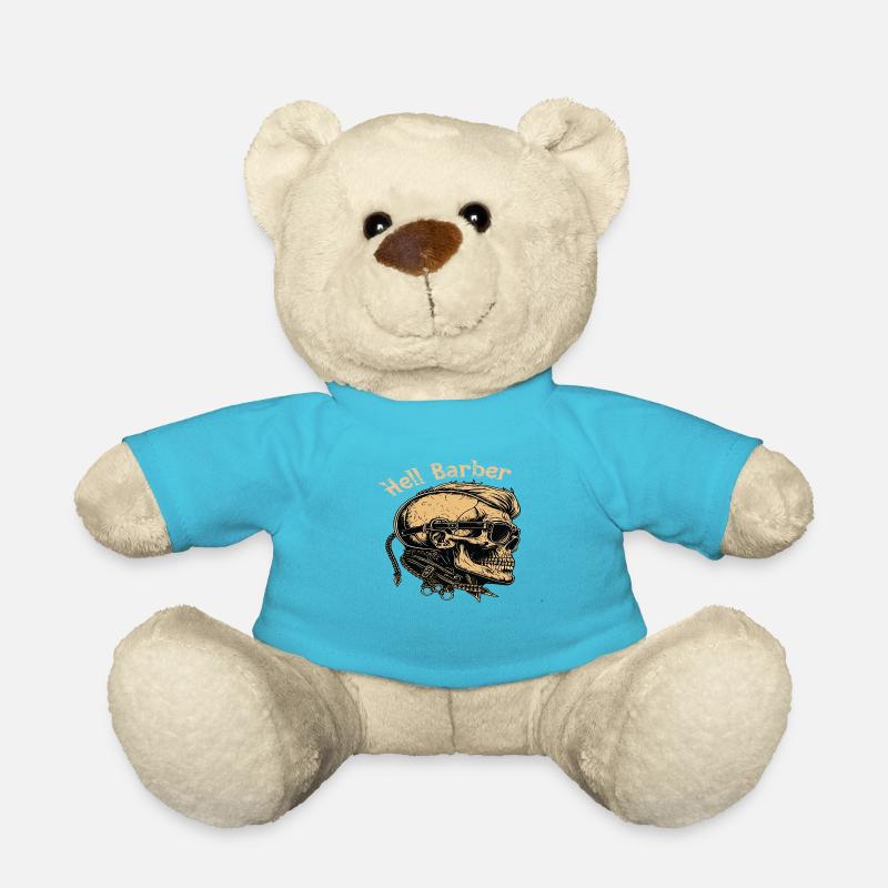 Hell Barber Skull Totenkopf - Nounours - bleu outremer