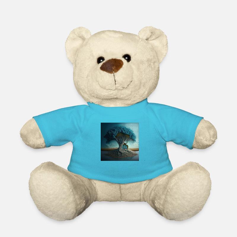 Zen-Baum n°4 - Teddy - Atollblau