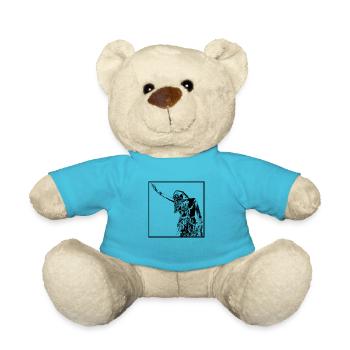 Woman in the form of music - Teddy Bear - atoll blue - Front