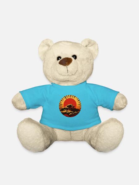 Große Welle - Teddy - Atollblau
