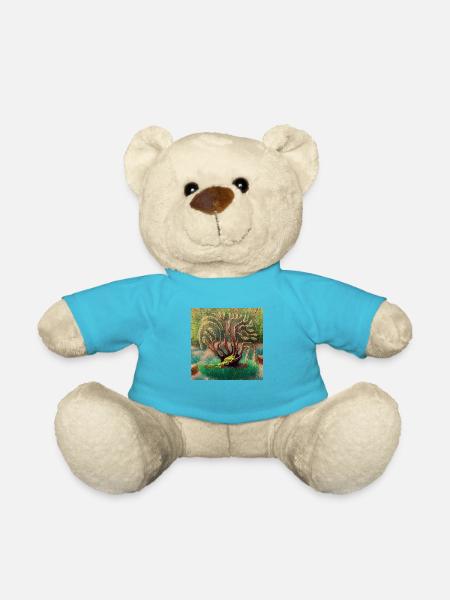 old tree during easter - Teddy Bear - atoll blue
