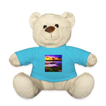 Soleil couchant sur l’eau - Nounours - bleu outremer - Devant