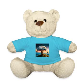Mushroom comic - Teddy - Atollblau - Vorne