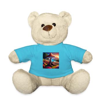 Mushroom comic - Teddy - Atollblau - Vorne