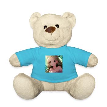 Princess in garden heaven - Teddy Bear - atoll blue - Front
