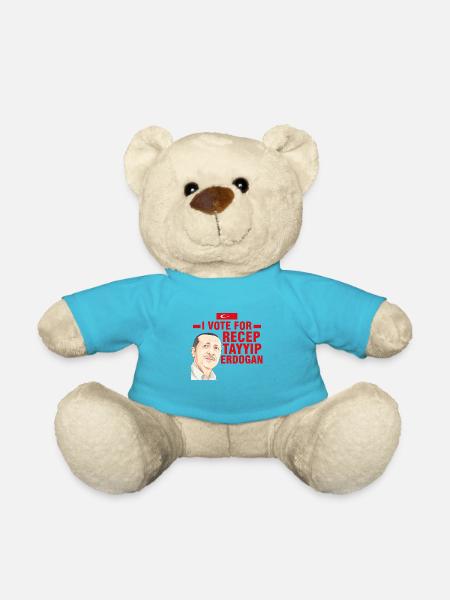 I vote for Recep Tayyip Erdogan - Teddy Bear - atoll blue