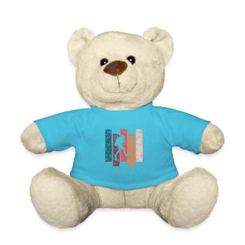 Scuba diving gift Vintage - Teddy Bear - atoll blue - Front