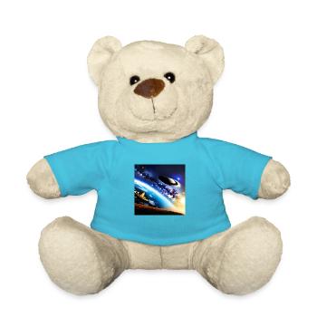 Surreale Welten - Planeten - Nummer 7 - Teddy - Atollblau - Vorne