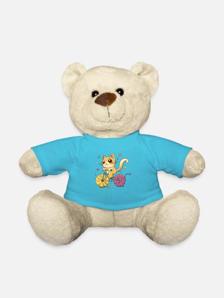 Nice kitten - Teddy Bear - atoll blue
