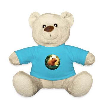 Wasserschwein baden - Teddy - Atollblau - Vorne