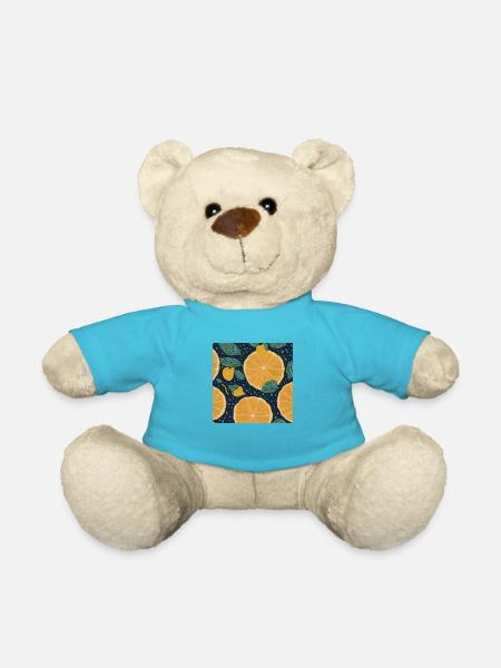 Lemon - Teddy Bear - atoll blue