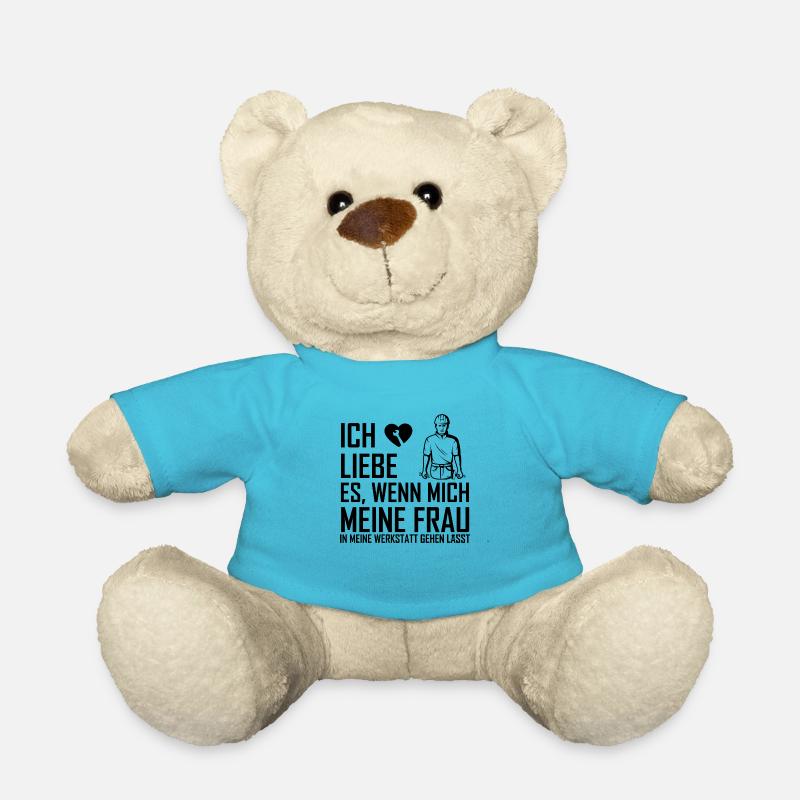 Handwerker Handyman Handwerk Werkzeug Baustelle - Teddy - Atollblau