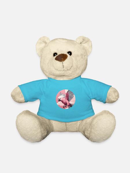 Flying Cockatoo - Teddy Bear - atoll blue