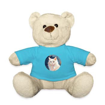 Chat angora turc - Nounours - bleu outremer - Devant