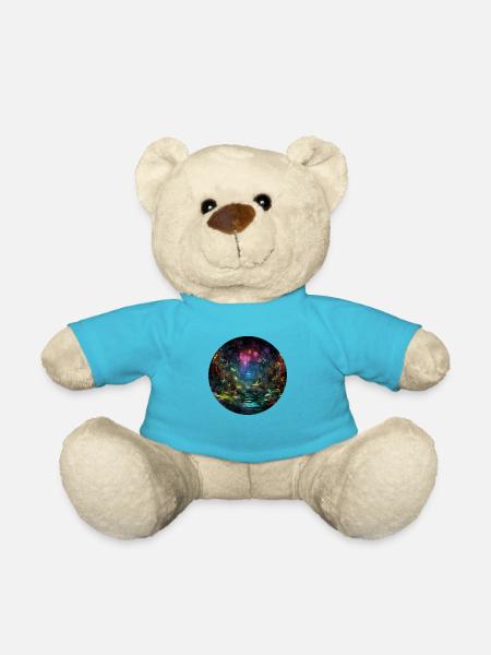Dynamic Neon Journeys: Le monde de Neon Jungle - Nounours - bleu outremer