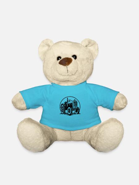Tractor - Teddy Bear - atoll blue
