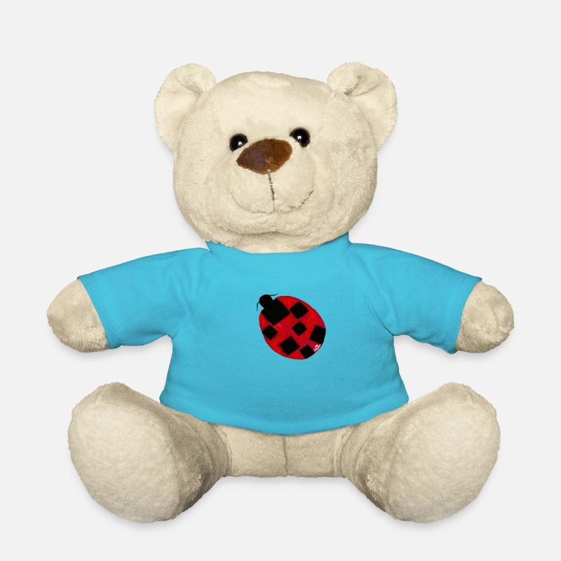 Ladybug: Coccinella Sptempunctata excepcionalis - Teddy Bear - atoll blue