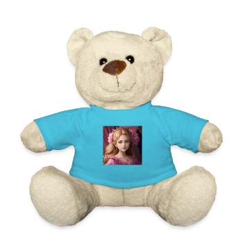 princesse blonde - Nounours - bleu outremer - Devant