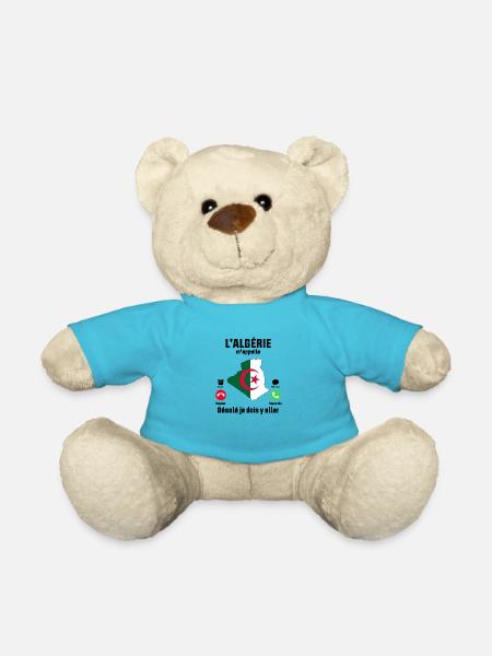 L'Algérie M'appelle désolé Je dois y aller - Nounours - bleu outremer