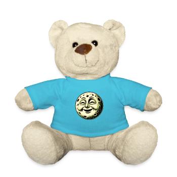 Moon laughs - Teddy Bear - atoll blue - Front
