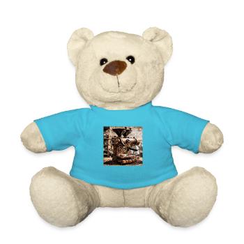 Coffee Bean Art - Teddy Bear - atoll blue - Front