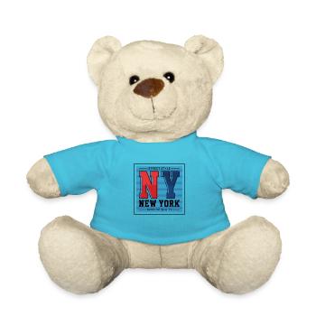 New York - Teddy Bear - atoll blue - Front
