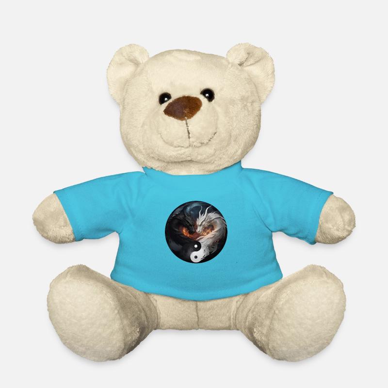 Dragon Yin Yang - Nounours - bleu outremer