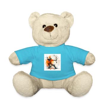 Aquarell-Bogenschütze - Teddy - Atollblau - Vorne