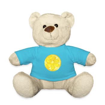Lemon slice - Teddy Bear - atoll blue - Front